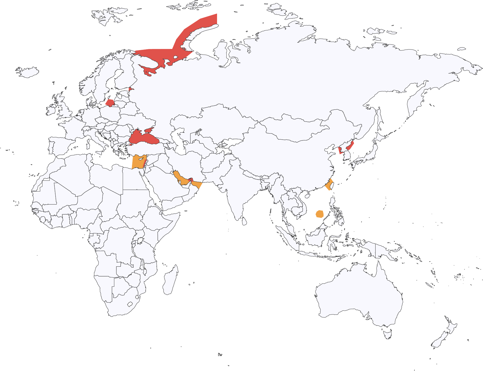Map of interference